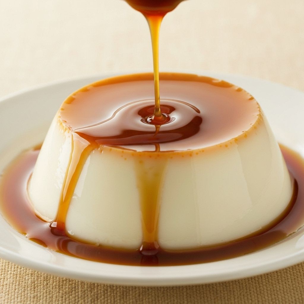 Pudim Nevado com Caramelo